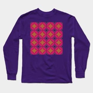 Purple and Pink Vintage Circles Long Sleeve T-Shirt